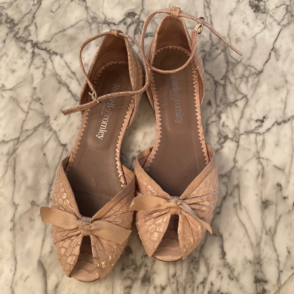 Russell & Bromley beige sandals , size 7
